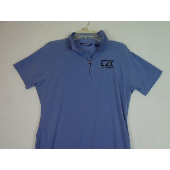 Cutter & Buck Women M Contour Mock Neck 1/4 Zip Polo Shirt Dry Tec 50UPF+ Golf - Picture 6 of 9